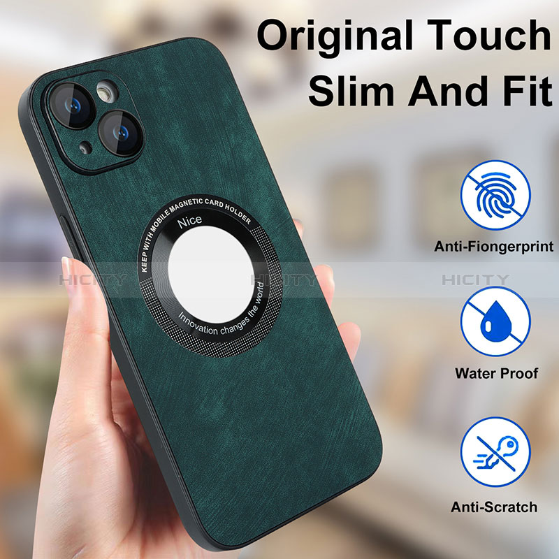 Custodia Silicone Morbida In Pelle Cover con Magnetico S14D per Apple iPhone 14