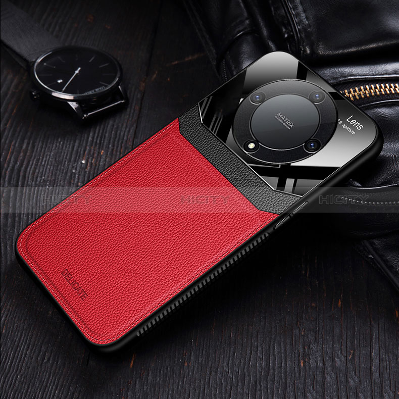 Custodia Silicone Morbida In Pelle Cover FL1 per Huawei Honor X9a 5G