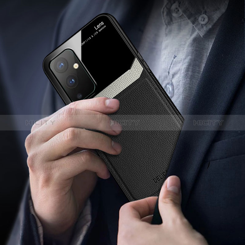 Custodia Silicone Morbida In Pelle Cover FL1 per OnePlus 9 5G