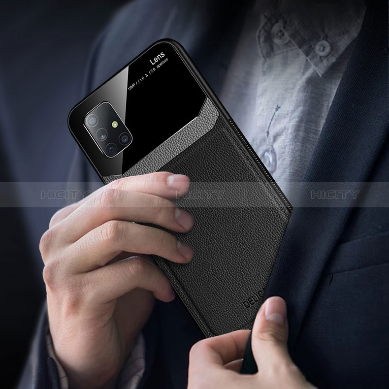 Custodia Silicone Morbida In Pelle Cover FL1 per Samsung Galaxy A51 5G