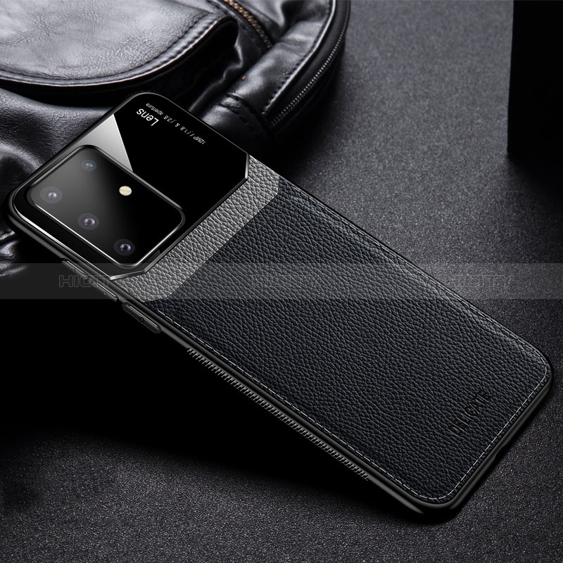 Custodia Silicone Morbida In Pelle Cover FL1 per Samsung Galaxy A91