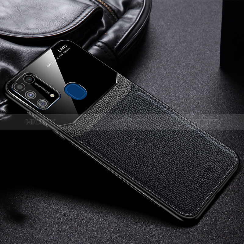 Custodia Silicone Morbida In Pelle Cover FL1 per Samsung Galaxy M31 Nero