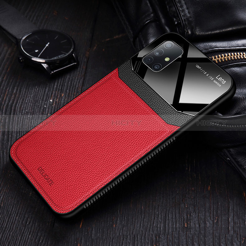 Custodia Silicone Morbida In Pelle Cover FL1 per Samsung Galaxy M51