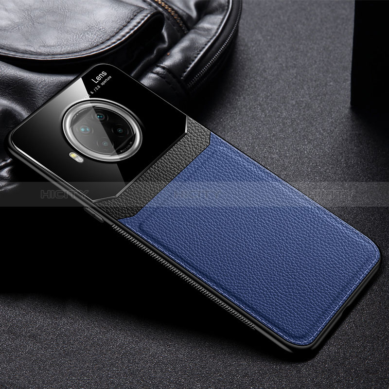 Custodia Silicone Morbida In Pelle Cover FL1 per Xiaomi Mi 10T Lite 5G Blu