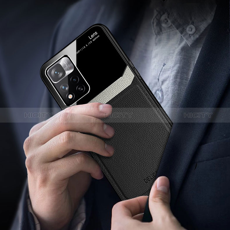 Custodia Silicone Morbida In Pelle Cover FL1 per Xiaomi Redmi Note 11T 5G