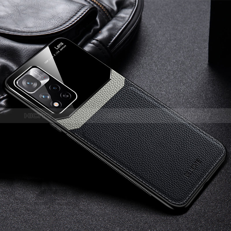 Custodia Silicone Morbida In Pelle Cover FL1 per Xiaomi Redmi Note 11T 5G
