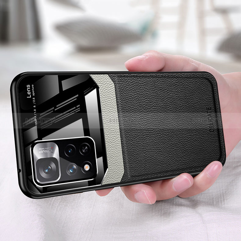 Custodia Silicone Morbida In Pelle Cover FL1 per Xiaomi Redmi Note 11T 5G