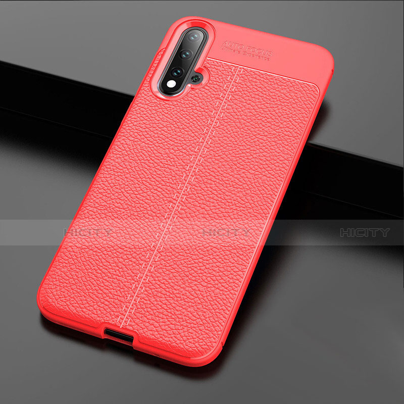 Custodia Silicone Morbida In Pelle Cover H01 per Huawei Nova 5
