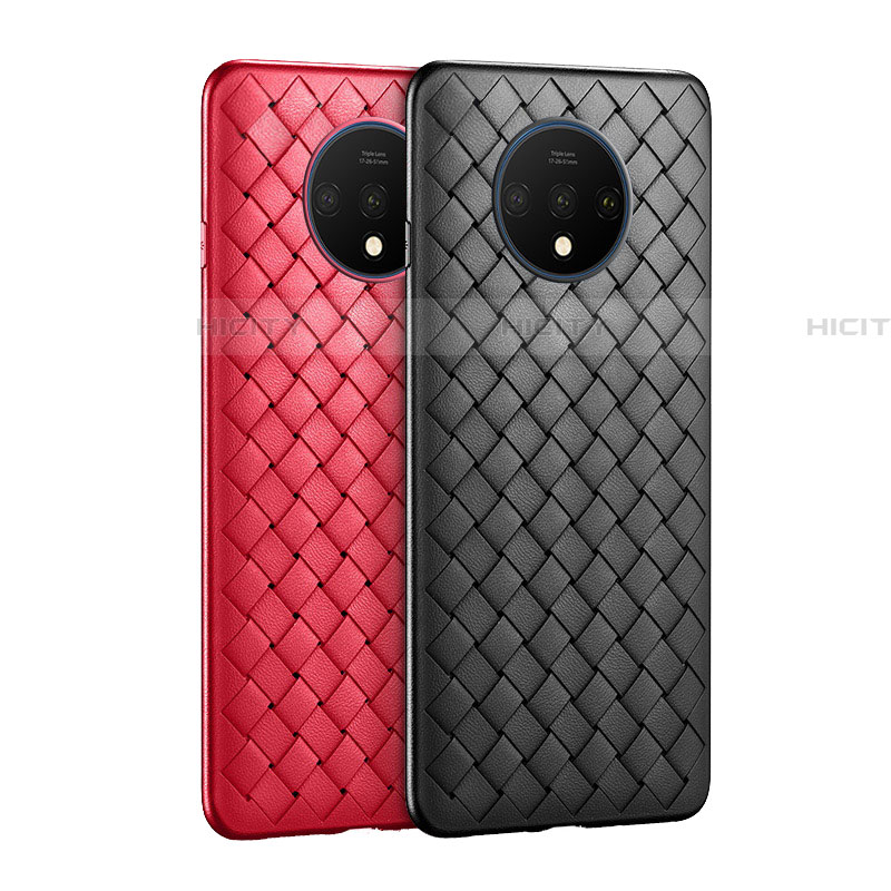Custodia Silicone Morbida In Pelle Cover H01 per OnePlus 7T
