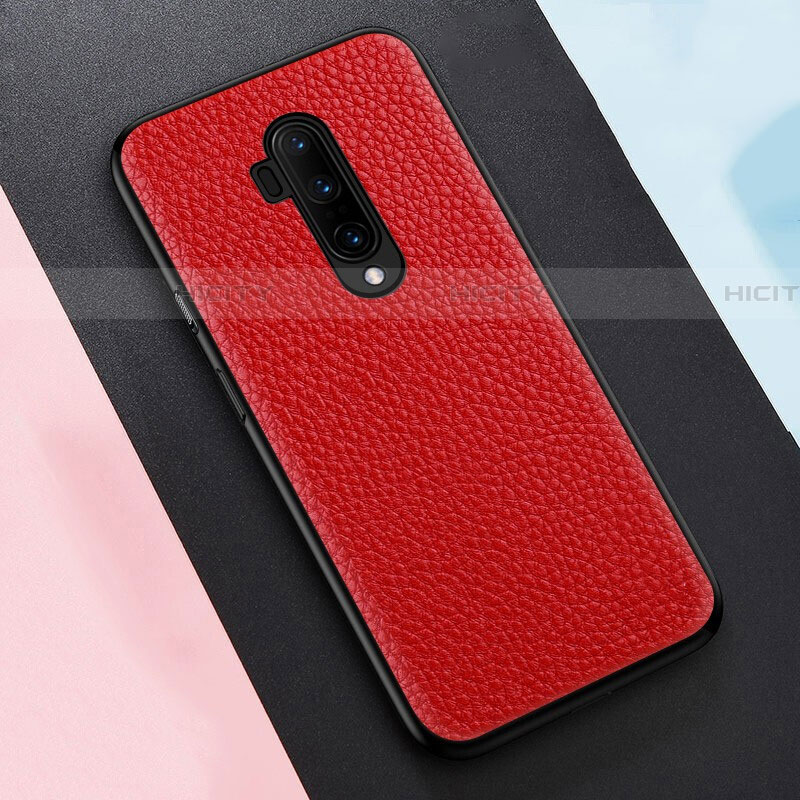 Custodia Silicone Morbida In Pelle Cover H01 per OnePlus 7T Pro