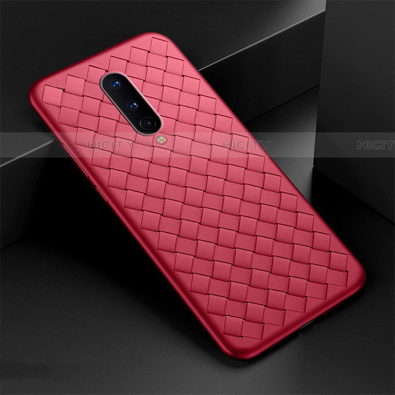 Custodia Silicone Morbida In Pelle Cover H01 per OnePlus 8