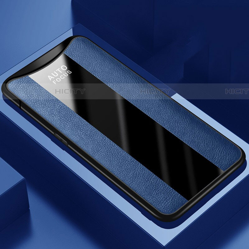 Custodia Silicone Morbida In Pelle Cover H01 per Oppo Find X Super Flash Edition