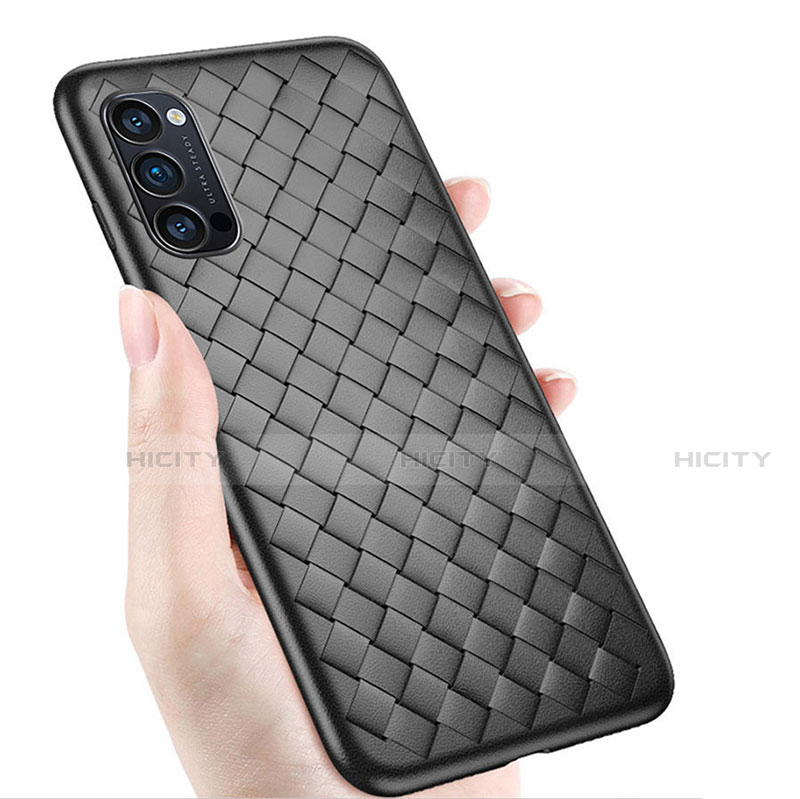 Custodia Silicone Morbida In Pelle Cover H01 per Oppo Reno4 5G