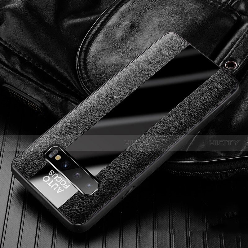 Custodia Silicone Morbida In Pelle Cover H01 per Samsung Galaxy S10 Plus