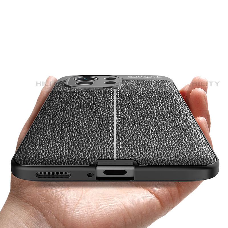 Custodia Silicone Morbida In Pelle Cover H01 per Xiaomi Mi 11 Lite 4G