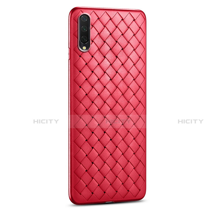 Custodia Silicone Morbida In Pelle Cover H01 per Xiaomi Mi A3 Rosso