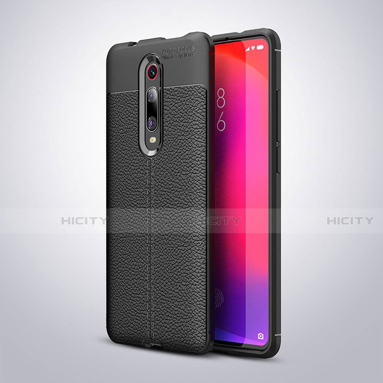 Custodia Silicone Morbida In Pelle Cover H01 per Xiaomi Redmi K20 Nero