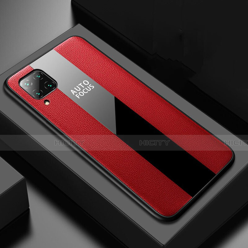 Custodia Silicone Morbida In Pelle Cover H02 per Huawei Nova 7i Rosso