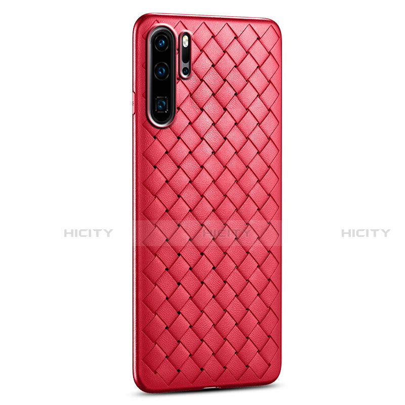 Custodia Silicone Morbida In Pelle Cover H02 per Huawei P30 Pro New Edition Rosso
