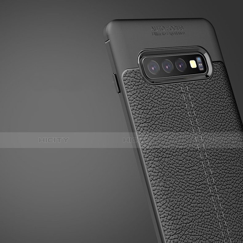 Custodia Silicone Morbida In Pelle Cover H02 per Samsung Galaxy S10 Plus