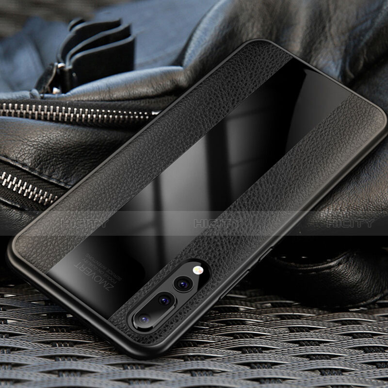 Custodia Silicone Morbida In Pelle Cover H03 per Huawei P20 Pro