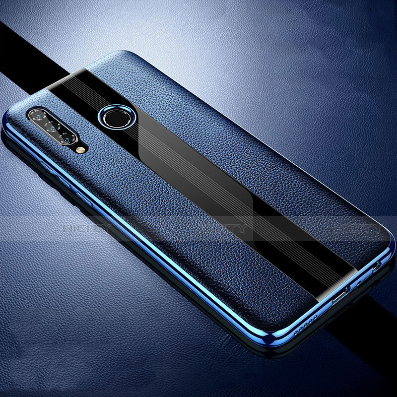 Custodia Silicone Morbida In Pelle Cover H05 per Huawei P Smart+ Plus (2019) Blu