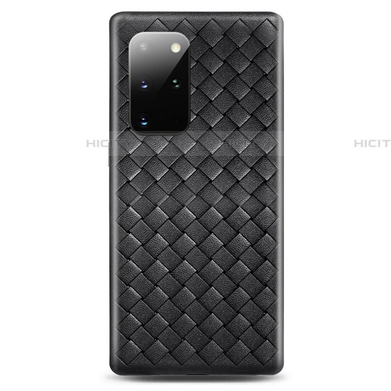 Custodia Silicone Morbida In Pelle Cover H05 per Samsung Galaxy S20 Plus 5G Nero