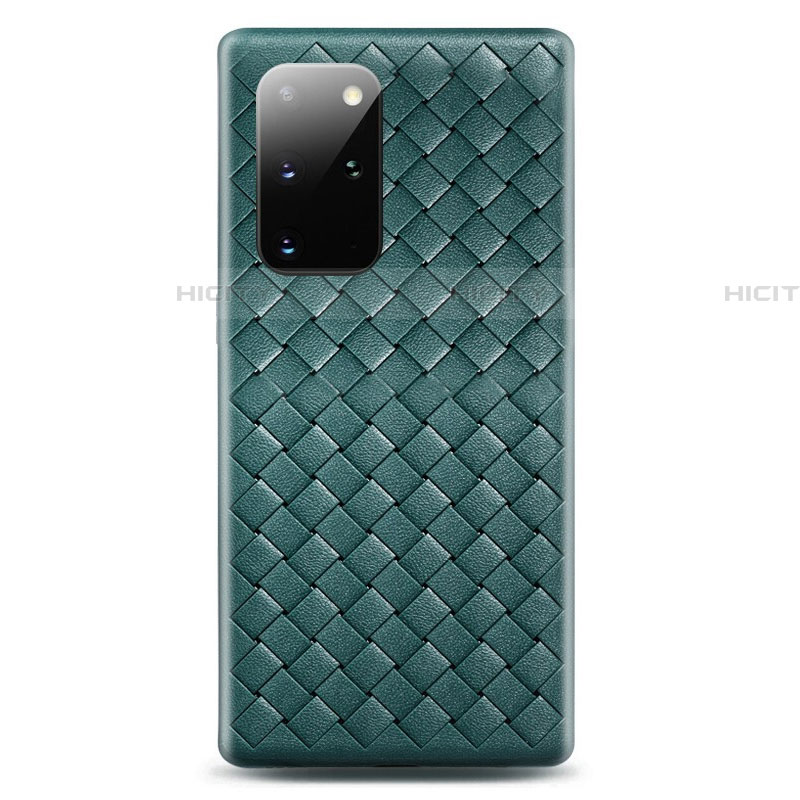 Custodia Silicone Morbida In Pelle Cover H05 per Samsung Galaxy S20 Plus Verde