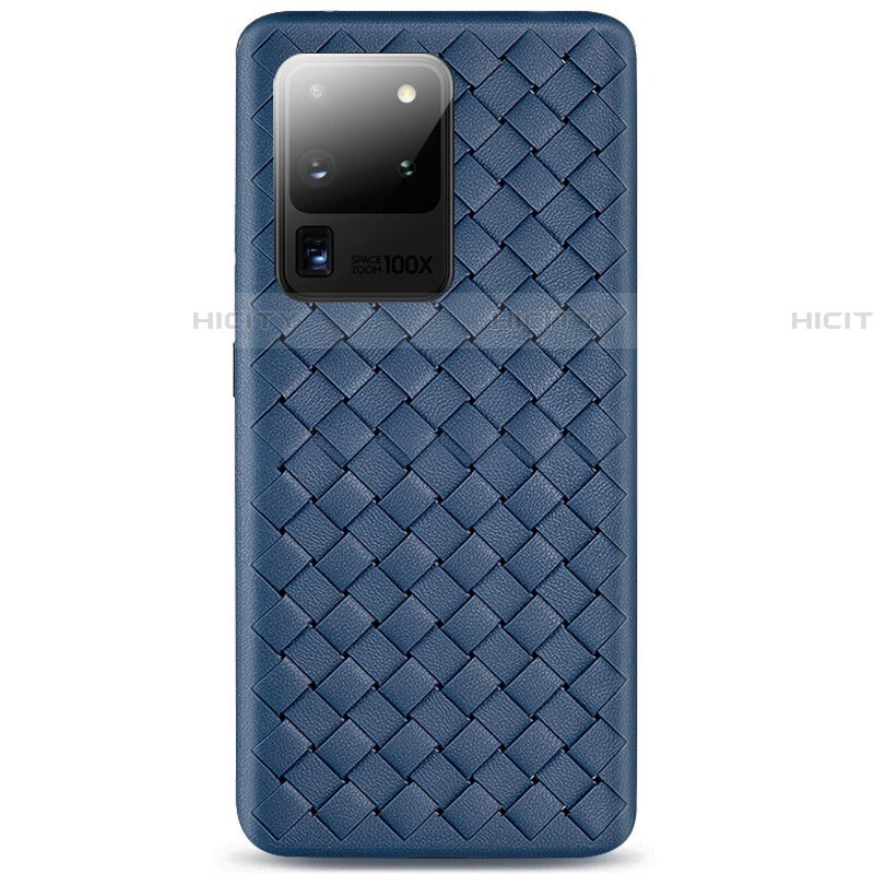 Custodia Silicone Morbida In Pelle Cover H05 per Samsung Galaxy S20 Ultra