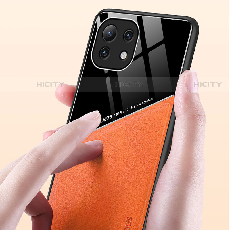 Custodia Silicone Morbida In Pelle Cover H05 per Xiaomi Mi 11 Lite 4G