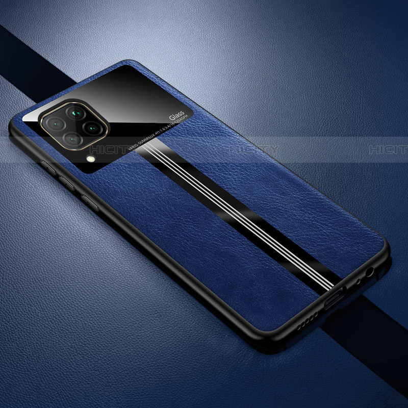 Custodia Silicone Morbida In Pelle Cover L01 per Huawei P40 Lite Blu