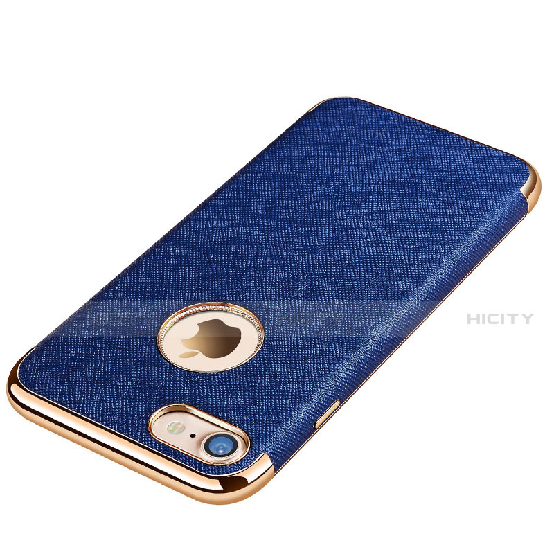 Custodia Silicone Morbida In Pelle Cover per Apple iPhone SE (2020) Blu