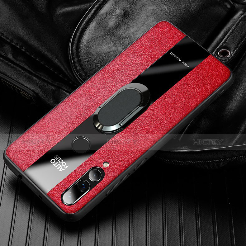 Custodia Silicone Morbida In Pelle Cover per Huawei Enjoy 9s Rosso