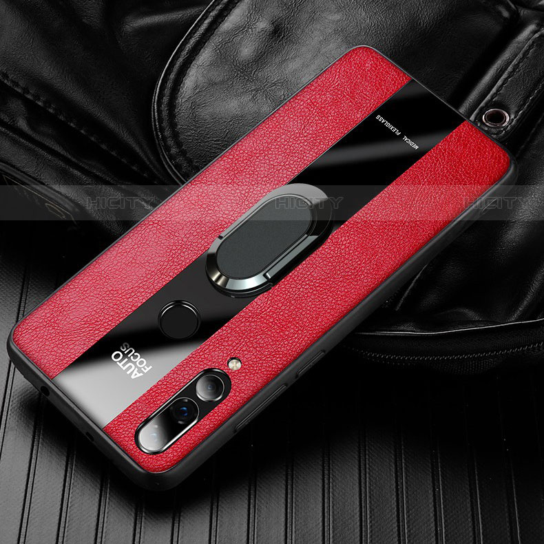 Custodia Silicone Morbida In Pelle Cover per Huawei Honor 20 Lite Rosso