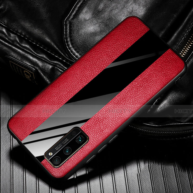 Custodia Silicone Morbida In Pelle Cover per Huawei Honor 30 Pro+ Plus Rosso