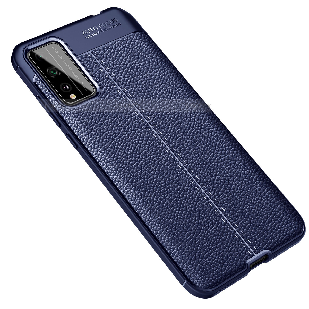 Custodia Silicone Morbida In Pelle Cover per Huawei Honor Play4T Pro Blu