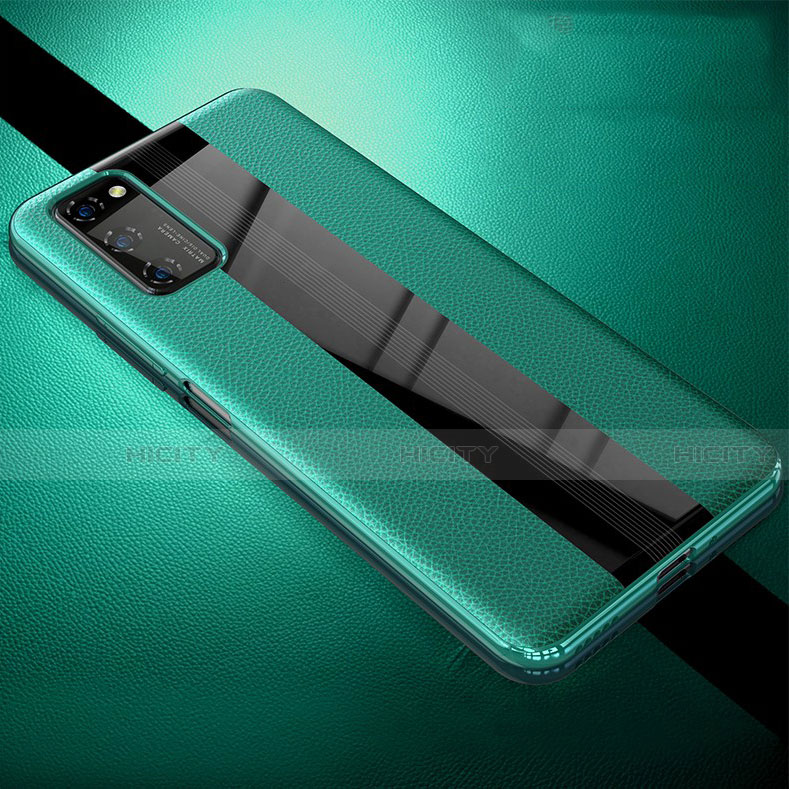 Custodia Silicone Morbida In Pelle Cover per Huawei Honor View 30 Pro 5G Verde