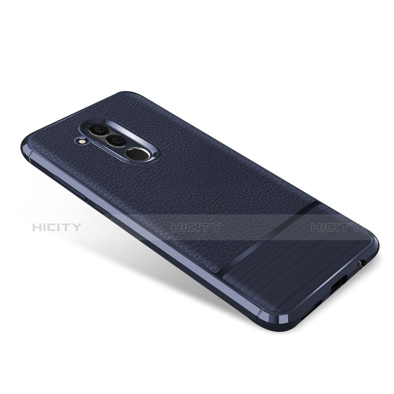 Custodia Silicone Morbida In Pelle Cover per Huawei Mate 20 Lite