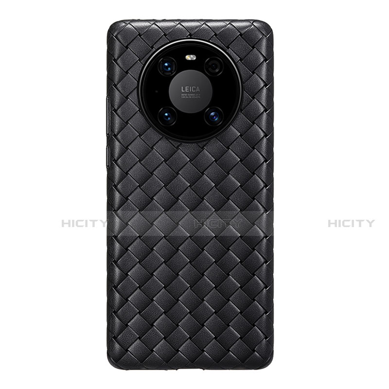 Custodia Silicone Morbida In Pelle Cover per Huawei Mate 40E Pro 4G Nero