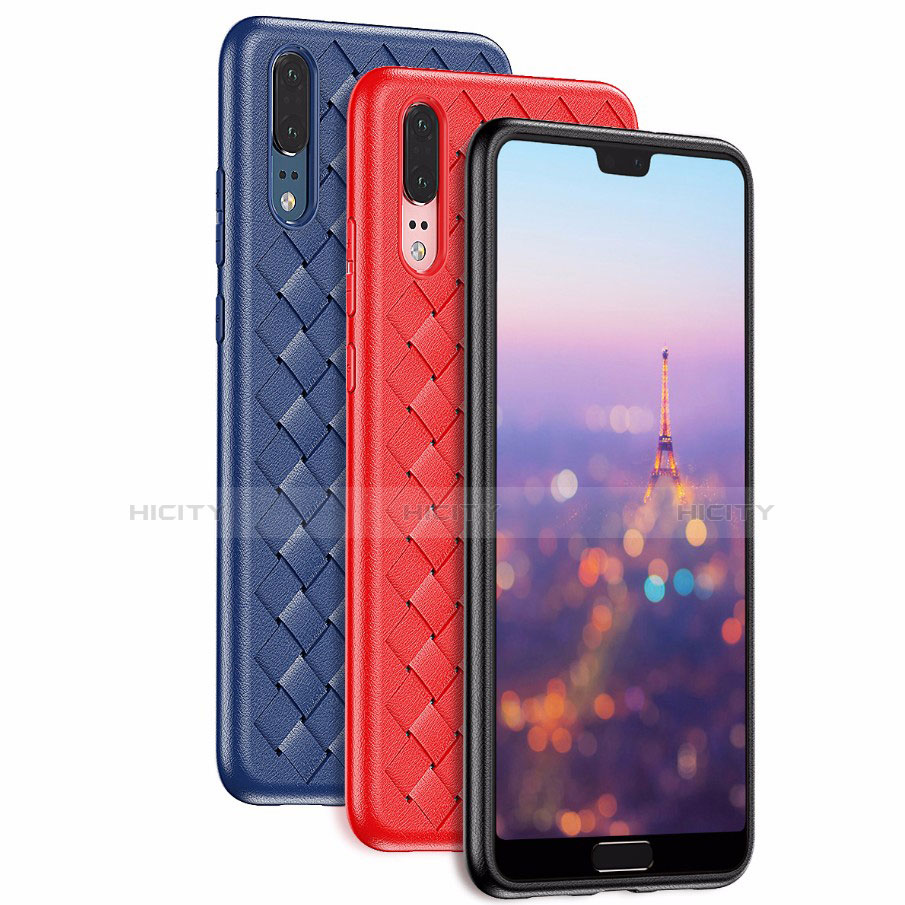 Custodia Silicone Morbida In Pelle Cover per Huawei P20