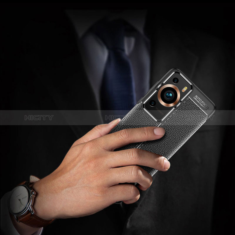 Custodia Silicone Morbida In Pelle Cover per Huawei P60 Pro