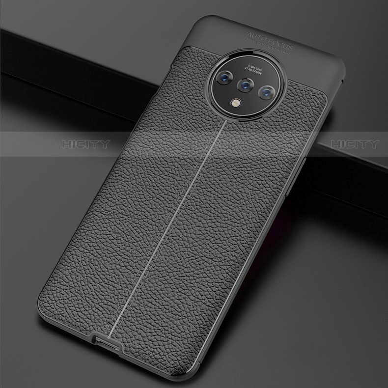 Custodia Silicone Morbida In Pelle Cover per OnePlus 7T