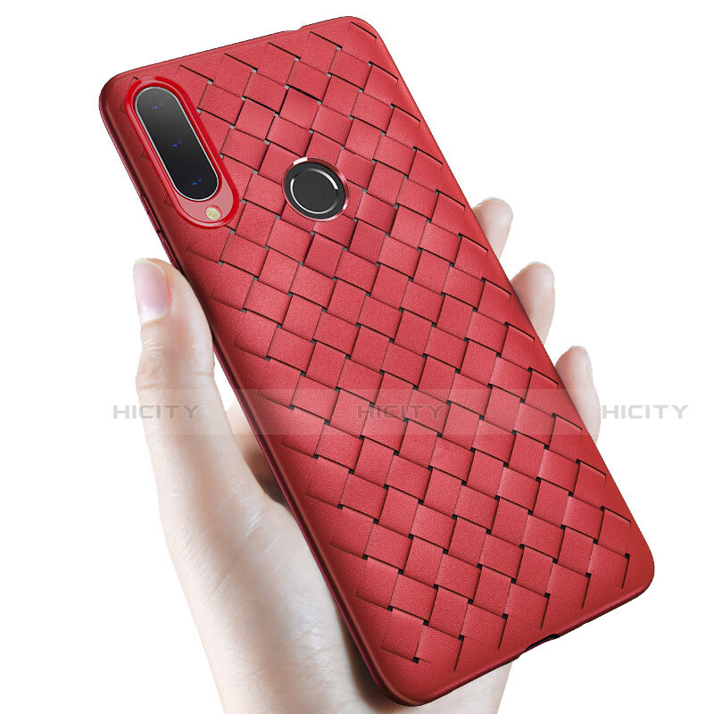 Custodia Silicone Morbida In Pelle Cover per Samsung Galaxy A70 Rosso