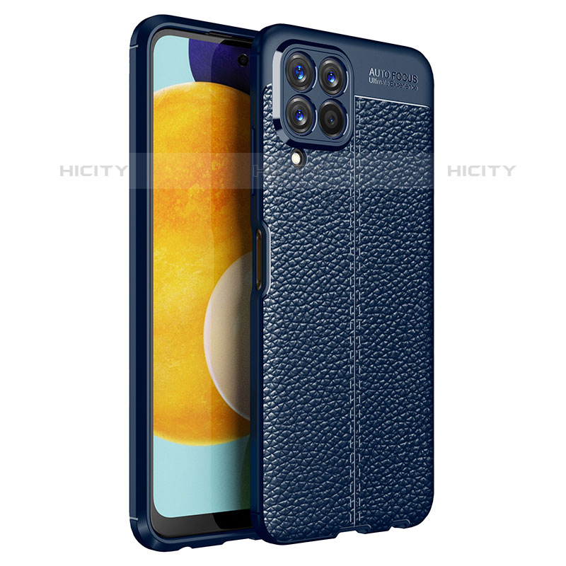 Custodia Silicone Morbida In Pelle Cover per Samsung Galaxy M33 5G Blu