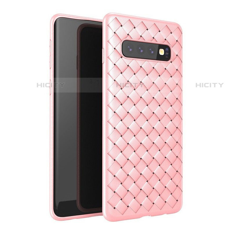 Custodia Silicone Morbida In Pelle Cover per Samsung Galaxy S10 5G Oro Rosa