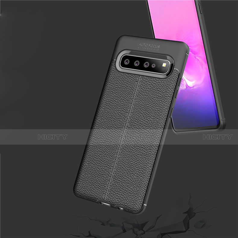 Custodia Silicone Morbida In Pelle Cover per Samsung Galaxy S10 5G SM-G977B