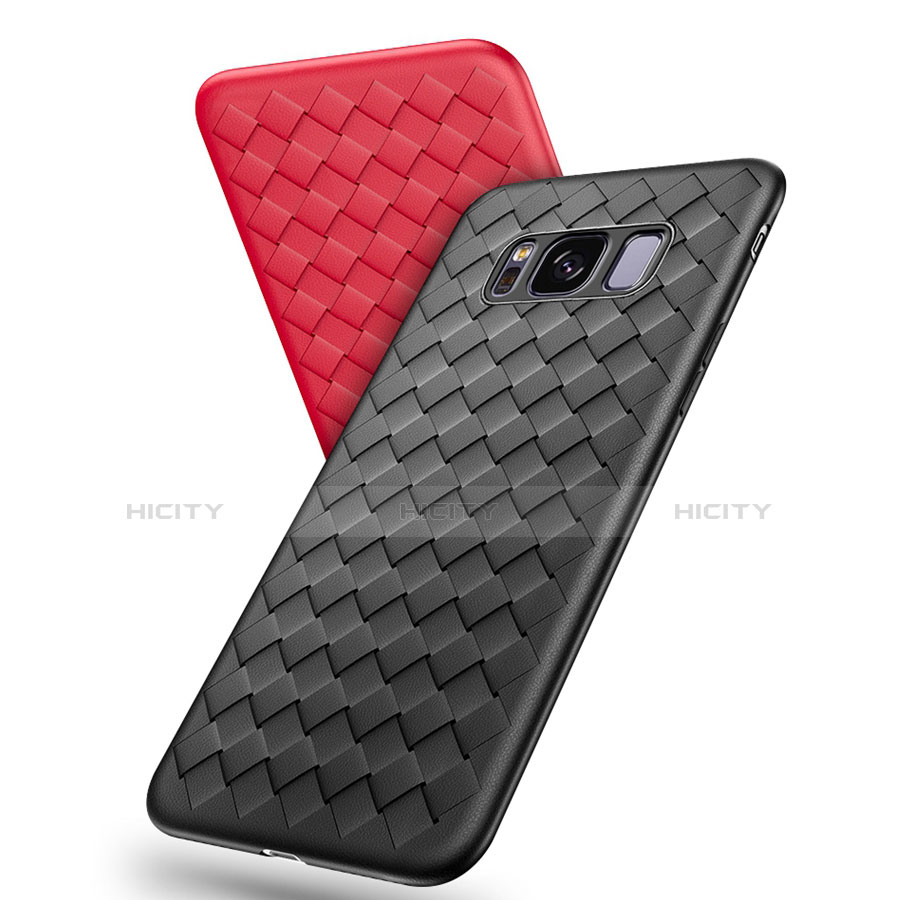 Custodia Silicone Morbida In Pelle Cover per Samsung Galaxy S8 Plus