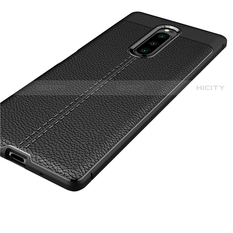 Custodia Silicone Morbida In Pelle Cover per Sony Xperia 1