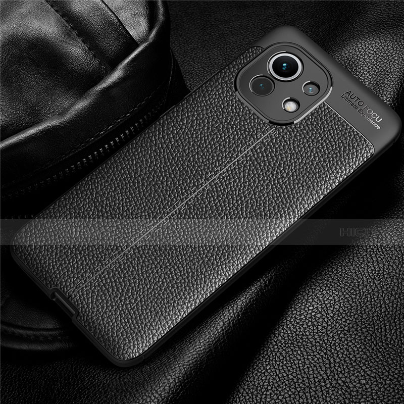 Custodia Silicone Morbida In Pelle Cover per Xiaomi Mi 11 Lite 4G