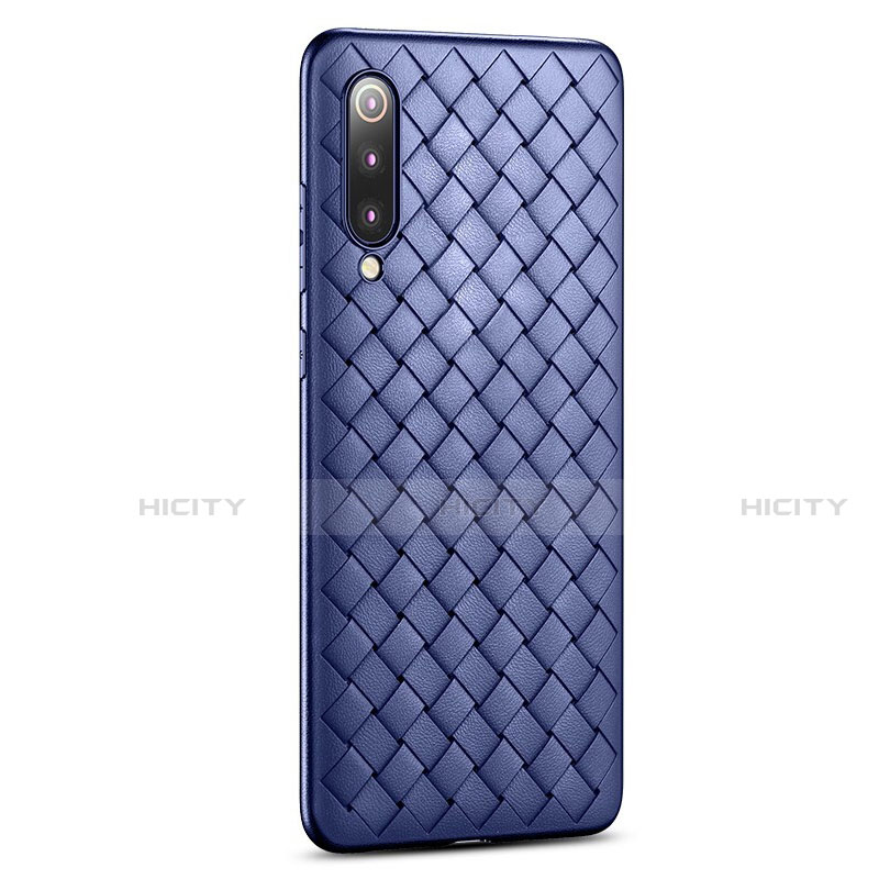 Custodia Silicone Morbida In Pelle Cover per Xiaomi Mi 9 Pro 5G Blu